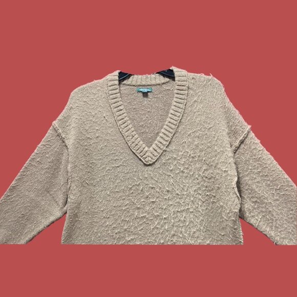 Wild Fable - Women's Long Sleeve V-Neck Sweater - Brown - XXS - Picture 9 of 11